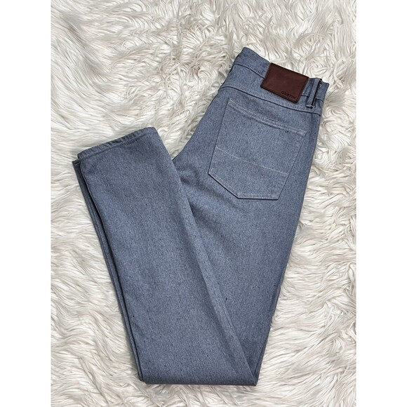 Gustin Jeans Selvedge #468 Heather Smooth Size 30x32 Made in USA Raw Denim Grey - Picture 1 of 13